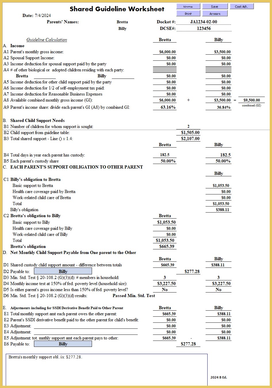 Answer to Hypo 5